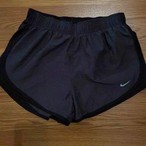Nike shorts. Dark gray and black. Worn once